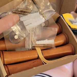 CCD Cherry Wooden Drawer Handles with Hardware 2x3" Serve of 6